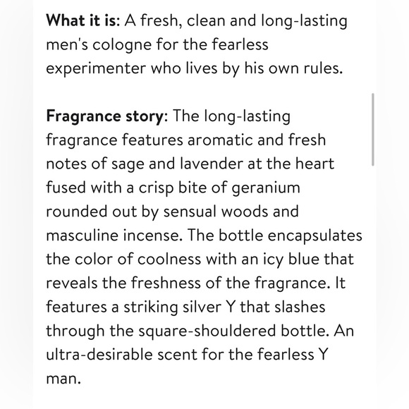 Yves Saint Laurent Y EDP 3.3 oz - Picture 4 of 6